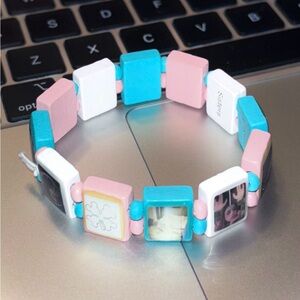 Fakemink x Bazo 1199 Pastel Stretch Bracelet Y2K Mens Jewelry Etna Vera Vela